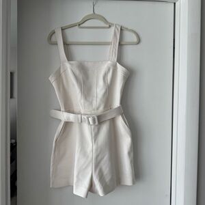 Kookai Cream romper with buckle detail